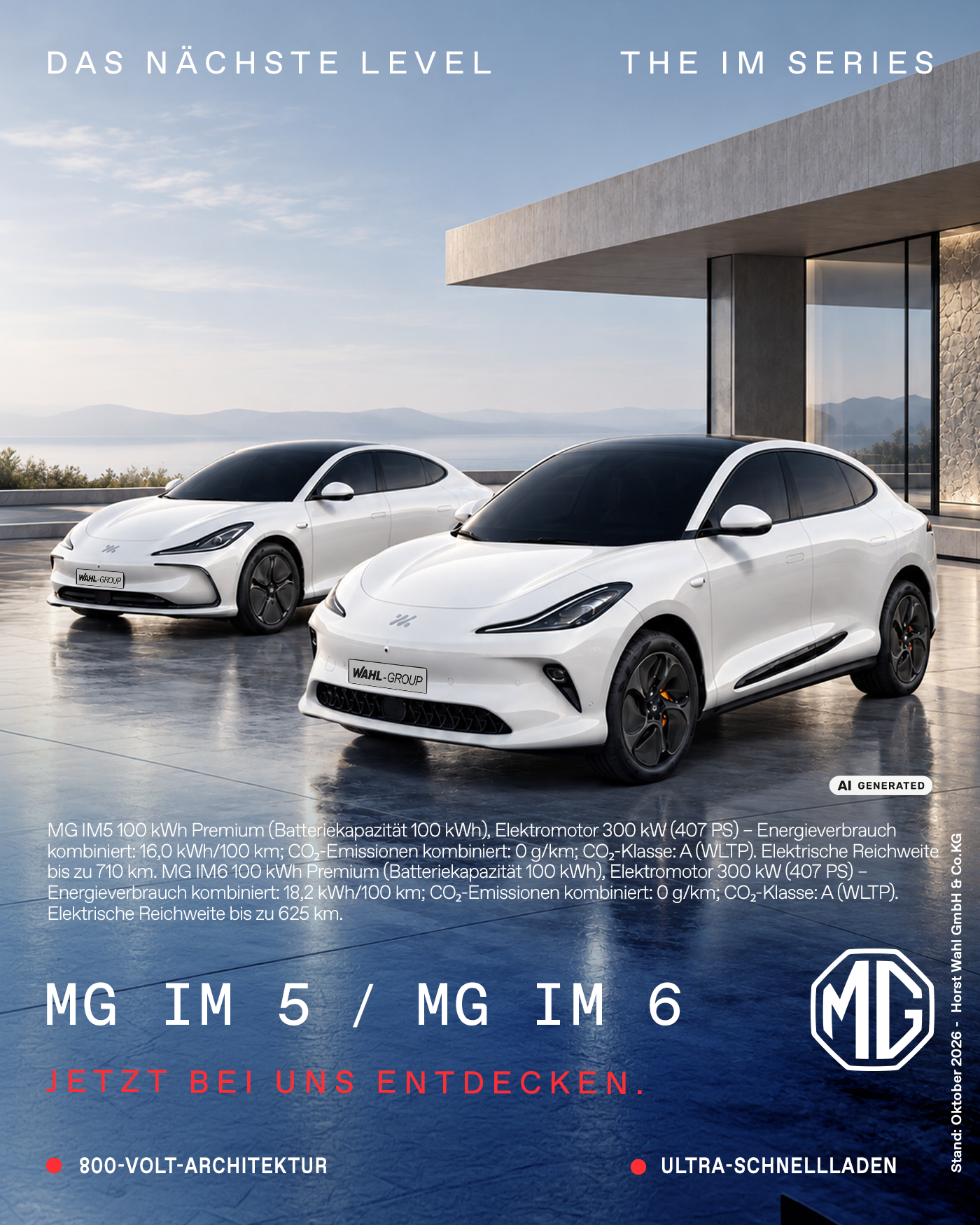 MG IM5 elektrische Business-Class Modelle ab 53.990 Euro bei der Wahl-Group